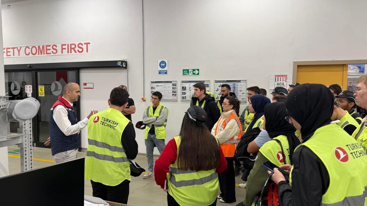 Turkish Technic teknik gezimizde iş güvenliği sunumu