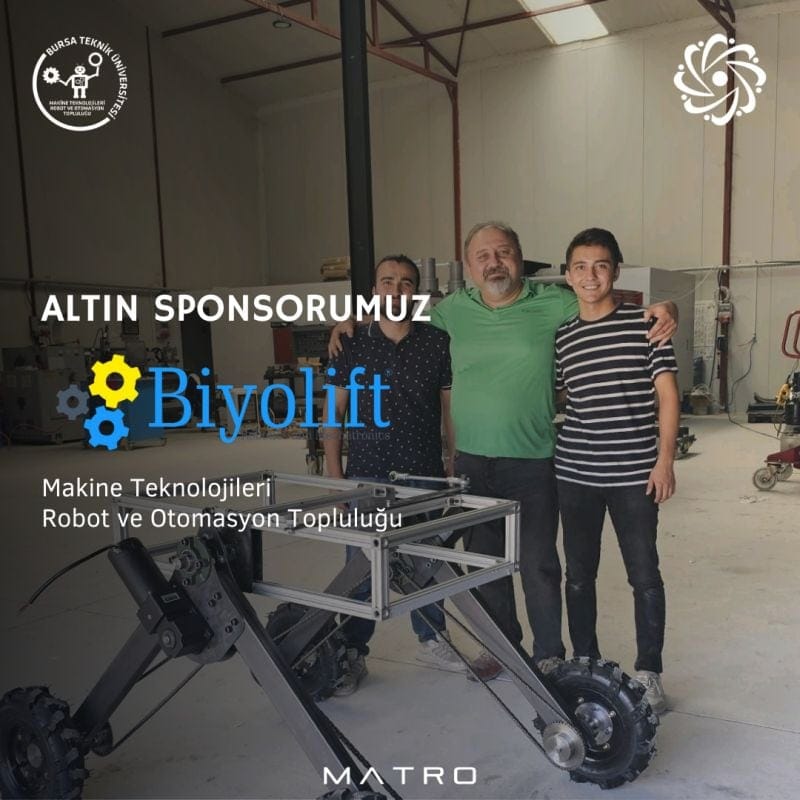 Biyolift Mekatronik topluluğumuzun Altın Sponsoru oldu