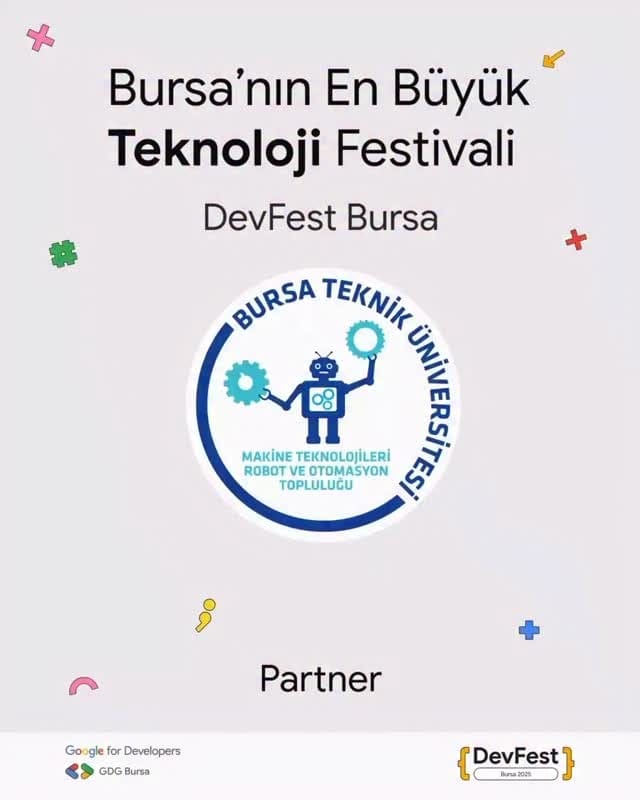DevFest'25 Bursa'da topluluk partneri olduk