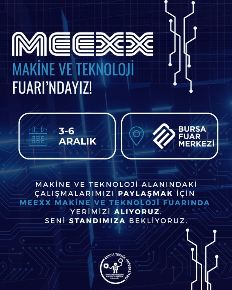 MEEXX Makine ve Teknolojileri Fuarı'nda kendi standımızla yer aldık